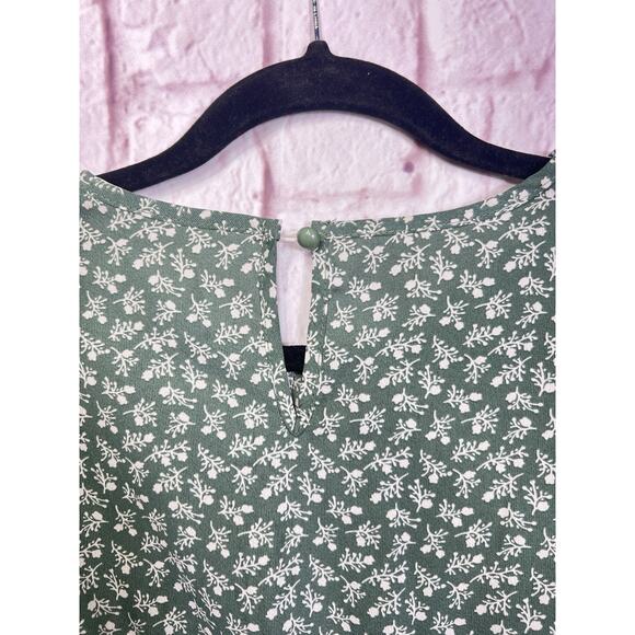 Women's Floral Print Long Dress Summer Short Sleeve Designer Style Boho Dress M - Picture 9 of 12